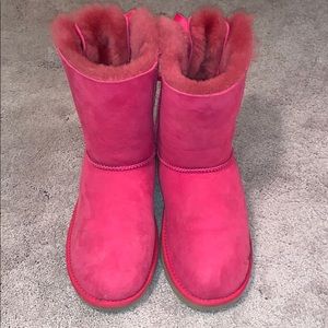 Pink Ugg Boots with Bailey Bows